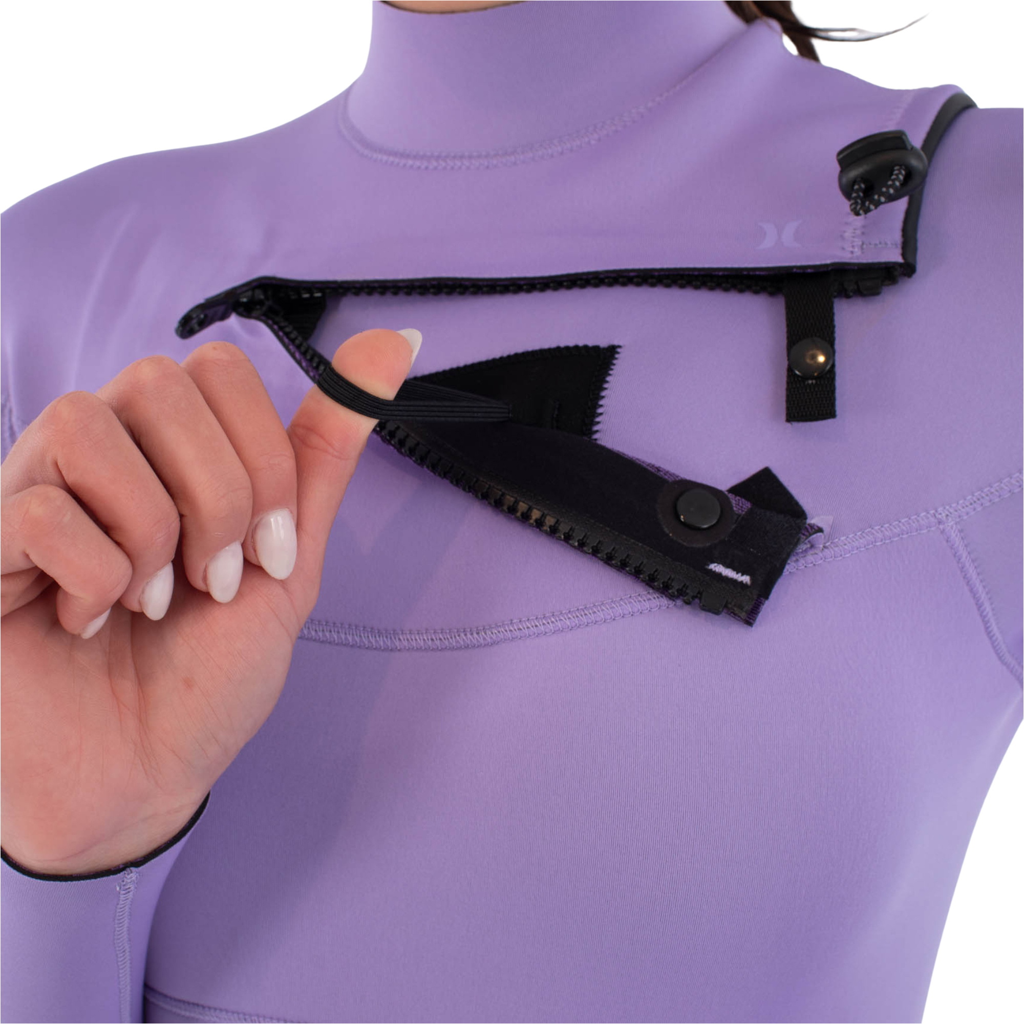 2026 Hurley Womens Air 3/2mm Chest Zip Wetsuit WFS0013312 - Lavander